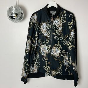 👑 STACY ADAMS track jacket and joggers tracksuit set printed graphic XL 👑